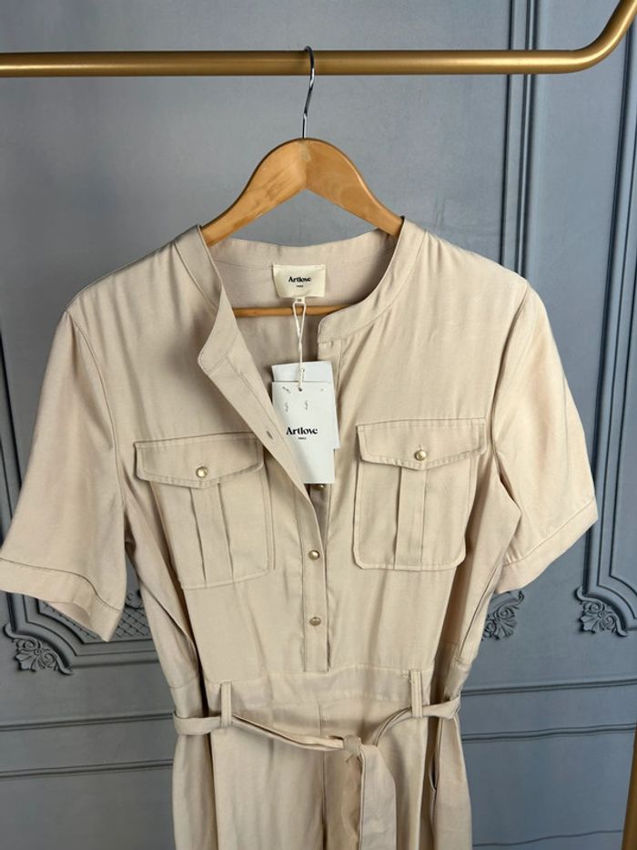 Combinaison pantalon beige Art love 38 neuve - photo numéro 2