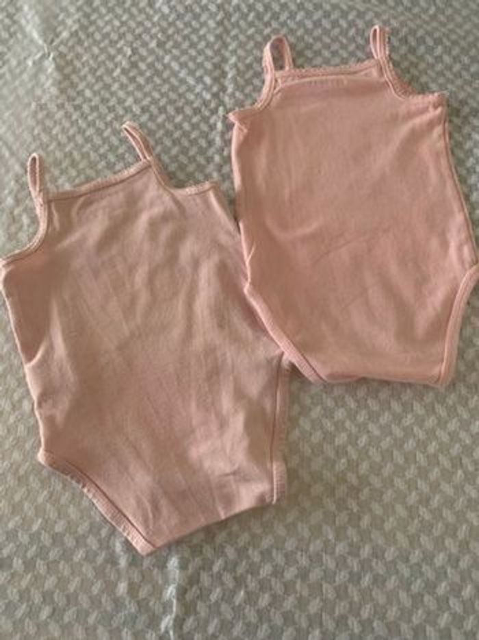 Lot de 6 Bodies à bretelles 6 mois fille - photo numéro 6