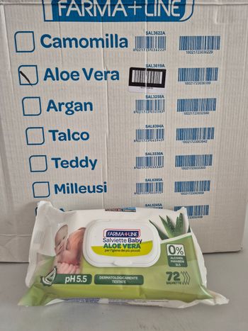 Carton de 24 paquets de 72 lingettes bébé