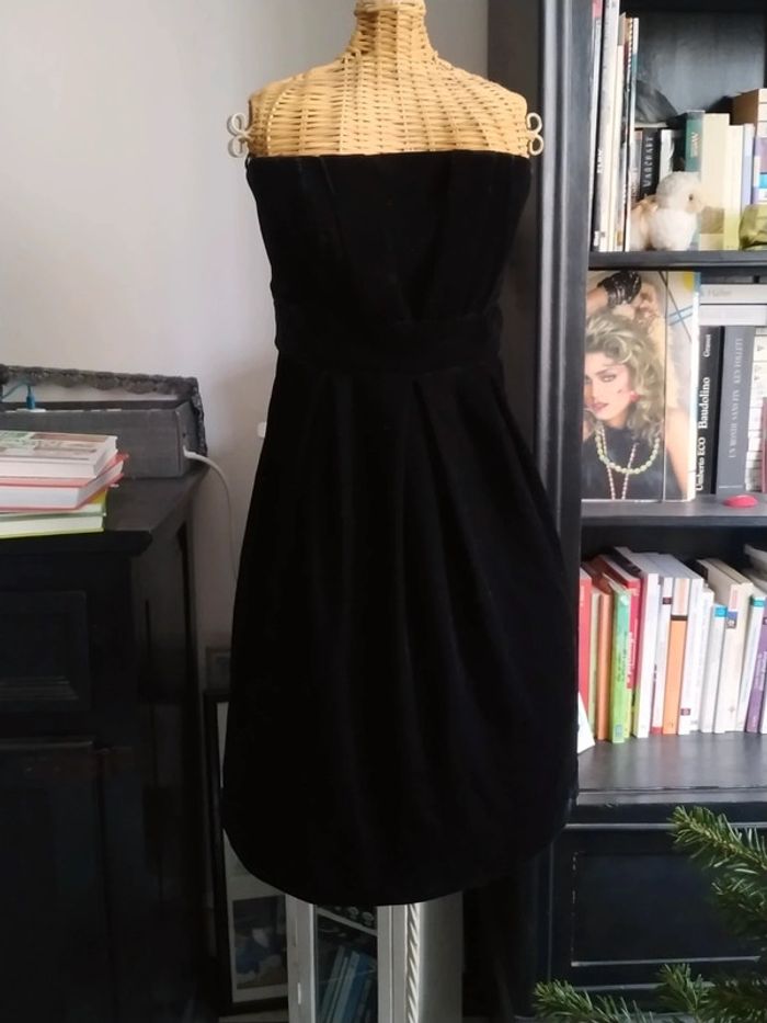 Robe de fête / réveillon, bustier velours Etam 36 - photo numéro 5