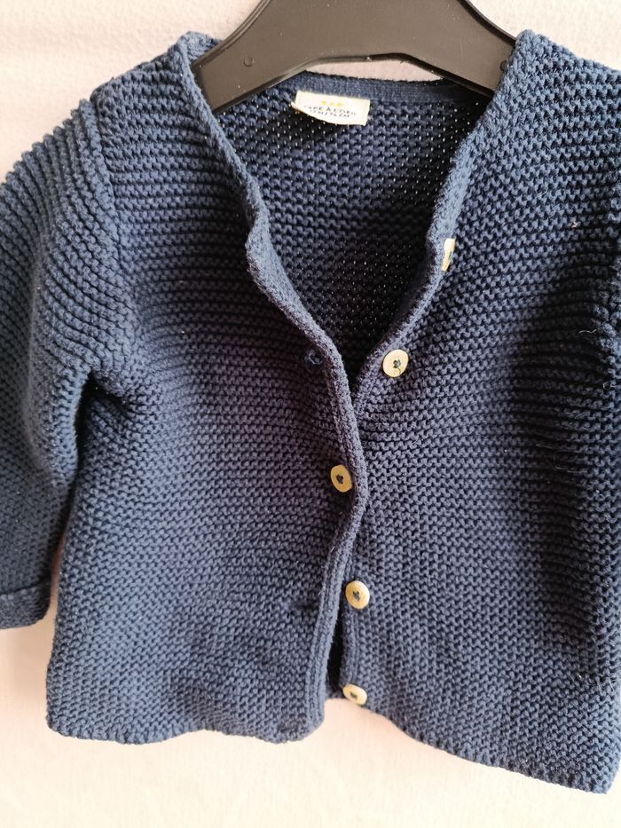 Gilet marine fille - photo numéro 3