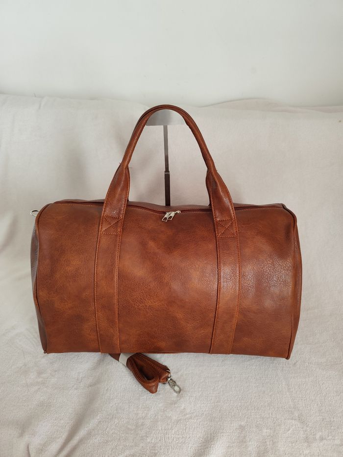 Sac de voyage week-end camel top tendance - photo numéro 2