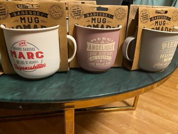 MUG NOMADE avec prénoms et messages 