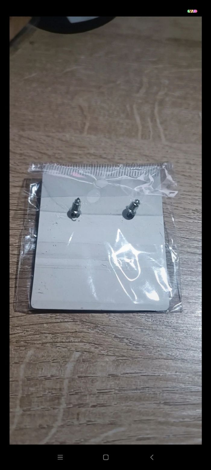 Boucle d'oreille lune - photo numéro 3