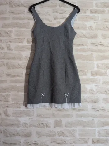 Élégante robe grise Miss Selfridge – Taille 34