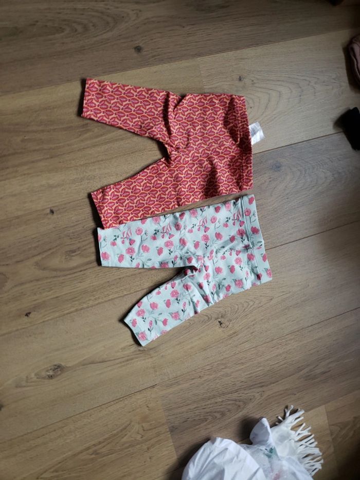 Lot de 2 leggings 6 mois 67 cm - photo numéro 4