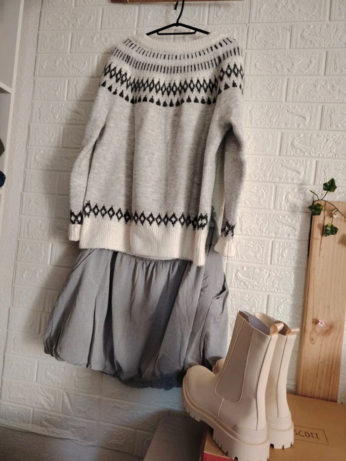 Ensemble pull, jupe et bottines - photo numéro 5