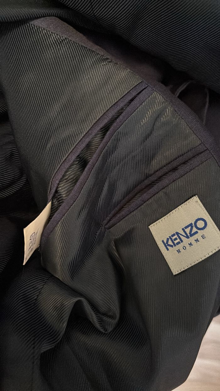Veste de costume homme bleu Kenzo T58 - photo numéro 7