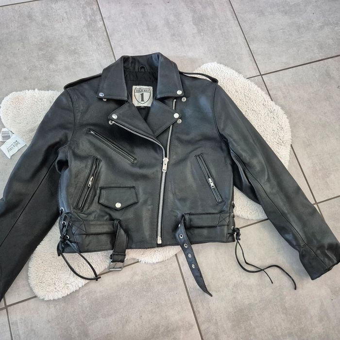 Veste Perfecto noir femme pour moto taille 40 Highway 1 - photo numéro 10
