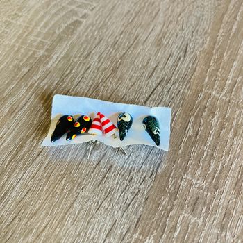 Lot de 3 boucles d’oreilles 🌸