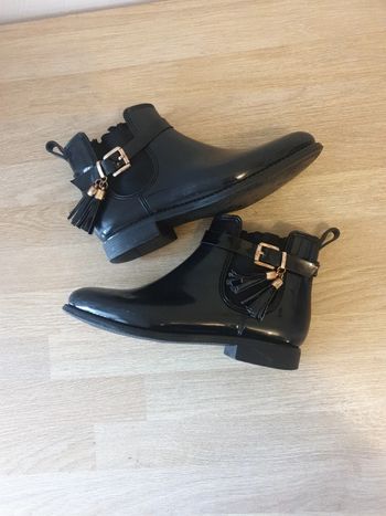 Bottines en Caoutchouc noires
