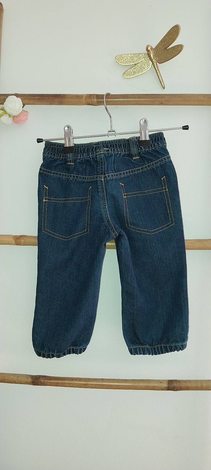 Jean baggy bleu brut état neuf 18 mois - photo numéro 4