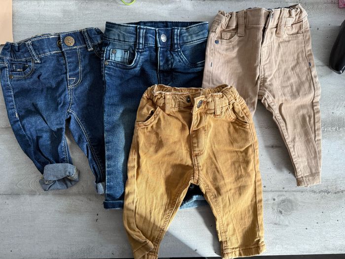 Lot 4 jeans bebe garçon - photo numéro 2