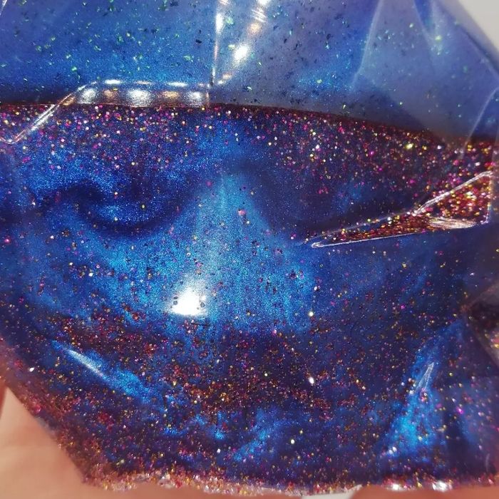 Crâne géometrique en résine - photo numéro 2