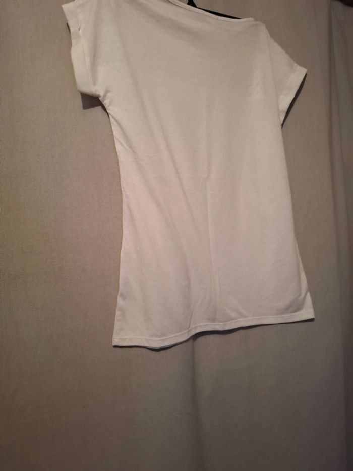 Magnifique t-shirt femme été leger blanc - photo numéro 4