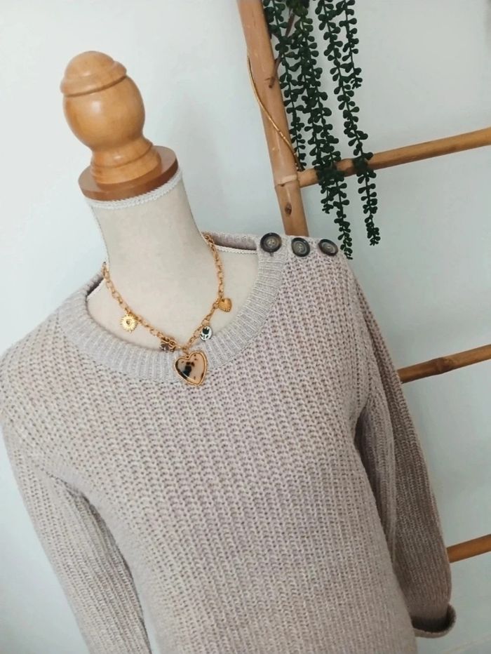 Pull beige femme - photo numéro 4