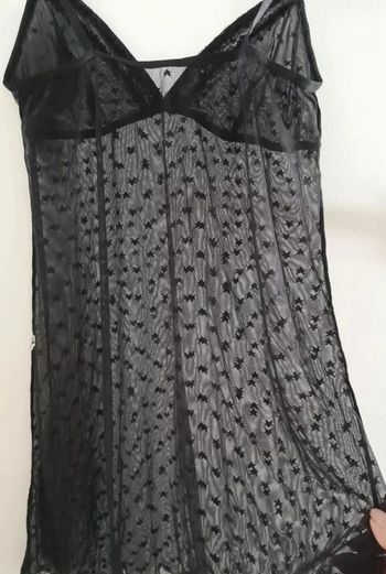 Nuisette noire, avec petites étoiles, taille XL
