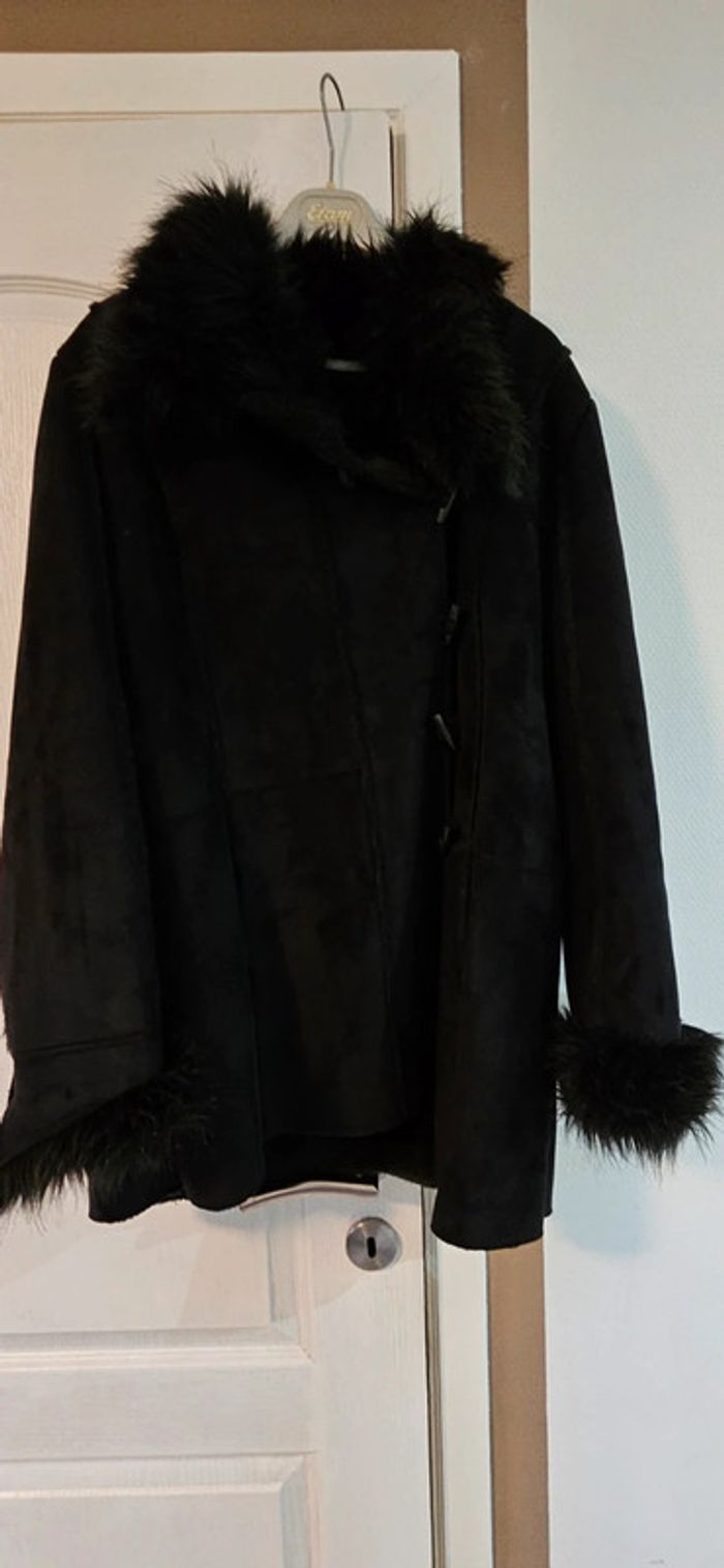 Manteau mi long, femme, 3 Suisse Collection,taille 42, nickel - photo numéro 2