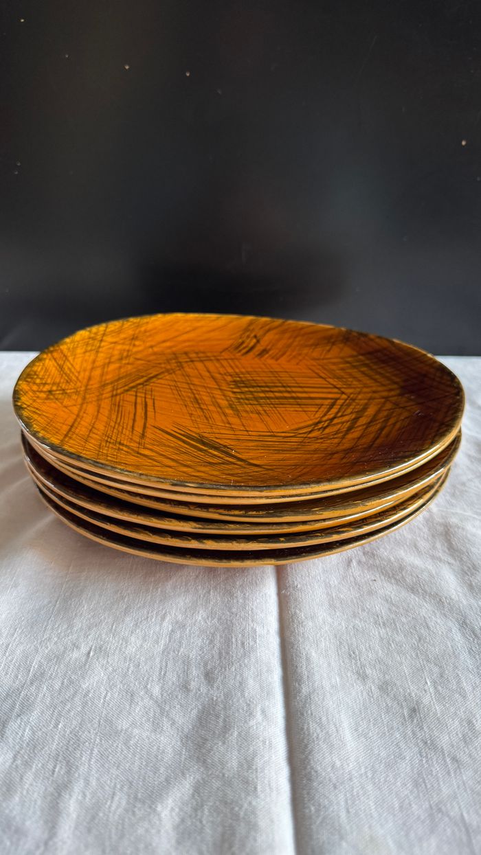Ensemble de 6 assiettes creuse 25 cm, Made in france Niderviller, Tourbillon - photo numéro 3