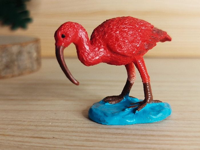 Safari Oiseau Ibis rouge Figurine animal d'Asie