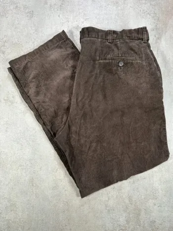 Pantalon Vintage En Velours Côtelé / Corduroy haggar corduroy brun droit en coton taille 38X32