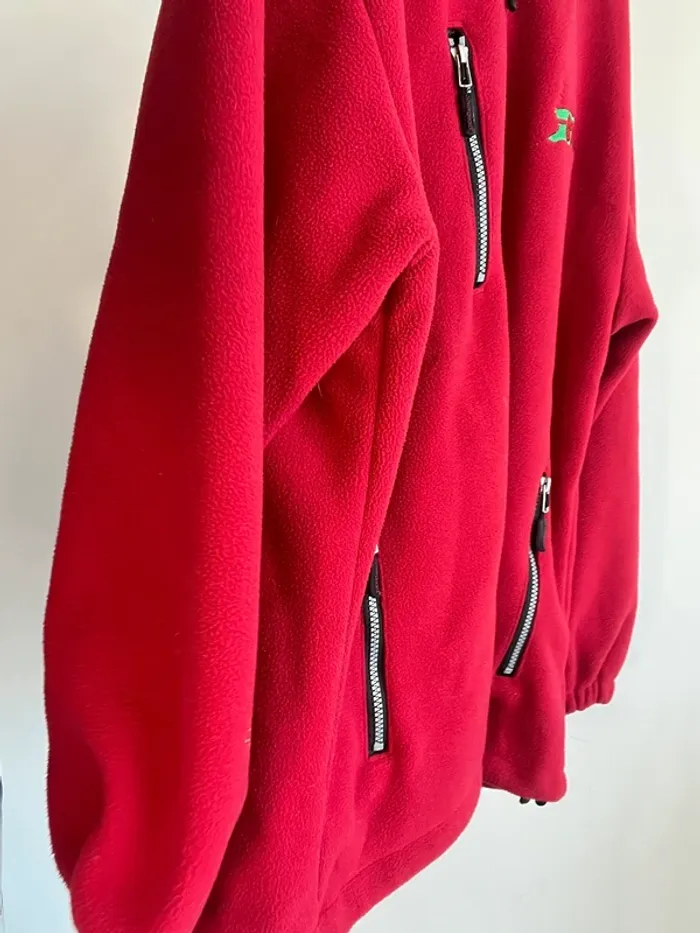 Veste polaire rouge brodée taille L 🎈 - photo numéro 5