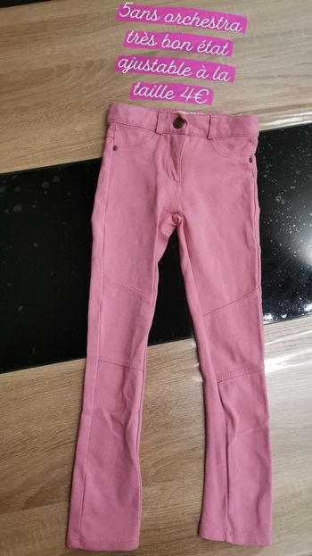 Pantalon rose 5ans orchestra