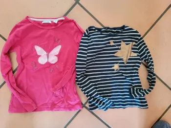 Lot t shirt manches longues 8 ans