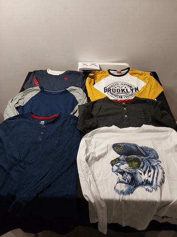 Lot t.shirts manches longues