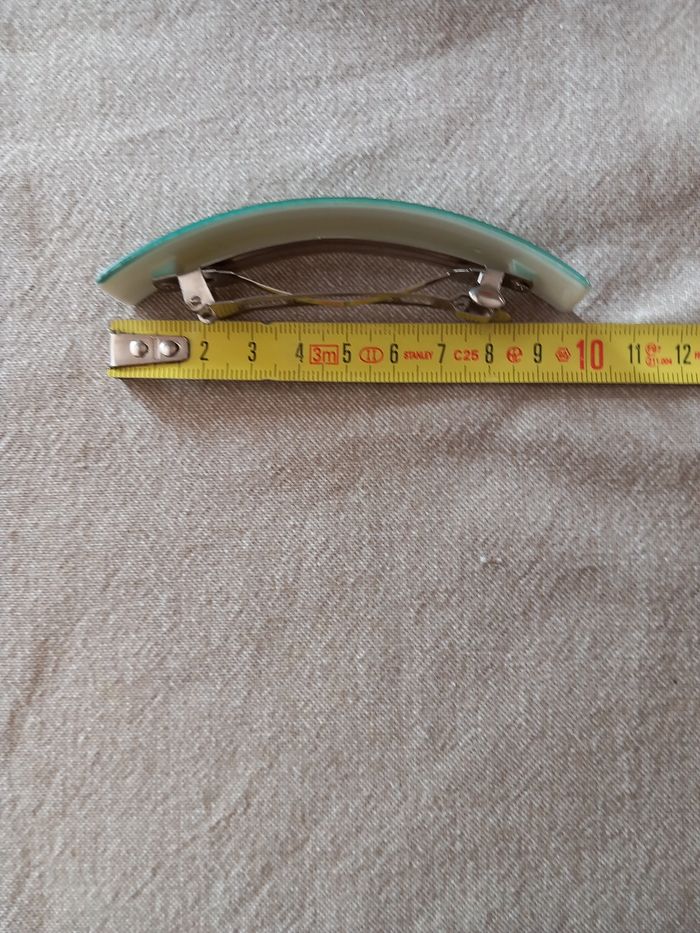 Barrette vert brillant - photo numéro 5