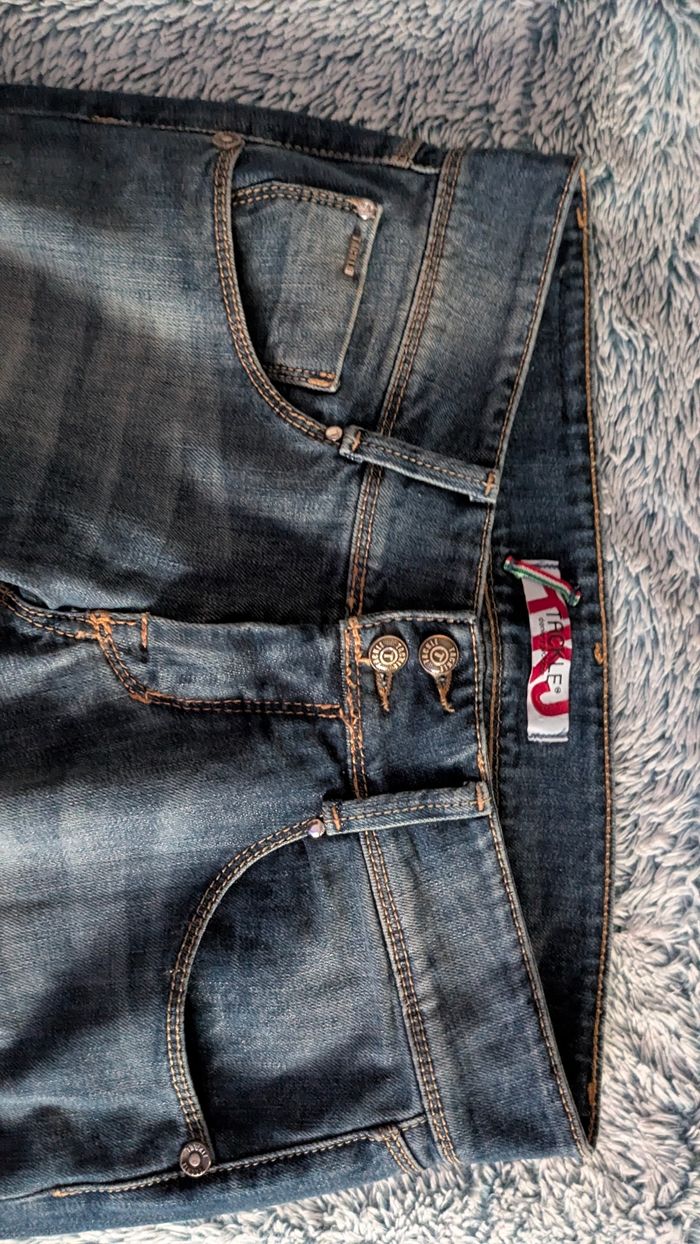 Jeans bleu délavé - photo numéro 3