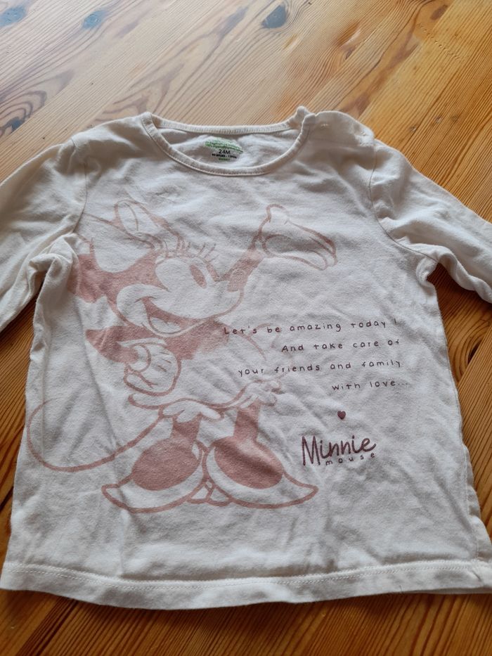 Tee-shirt manches longues minnie