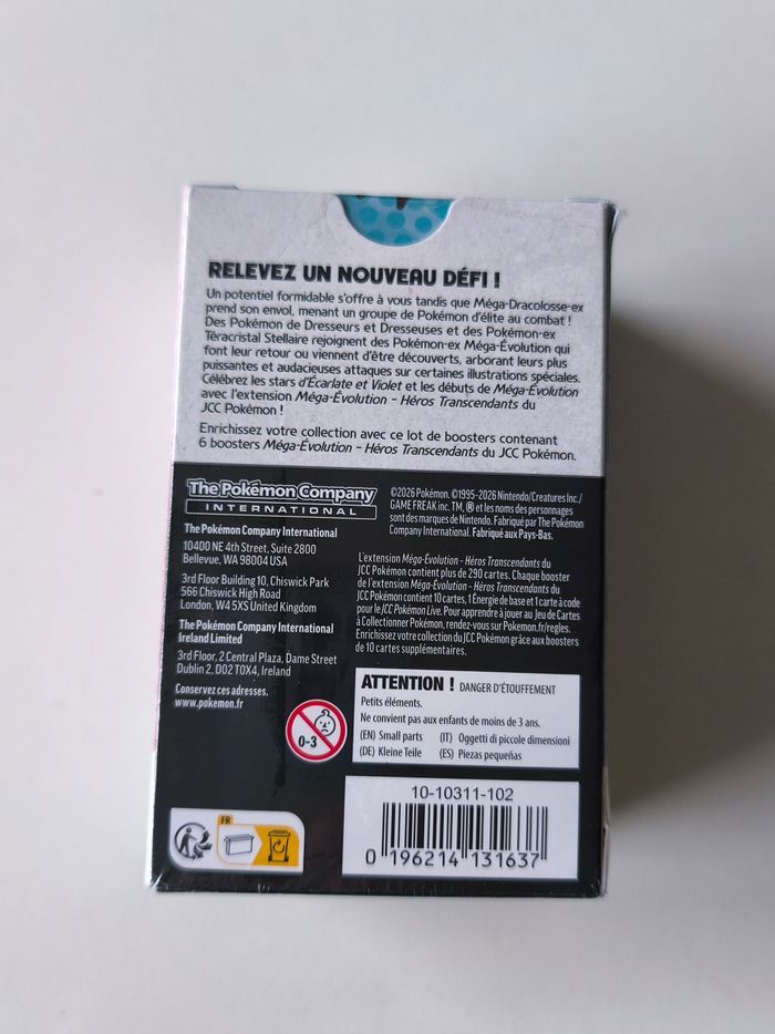 Bundle 6 boosters Pokémon Héros Transcendants ME2.5 - photo numéro 2