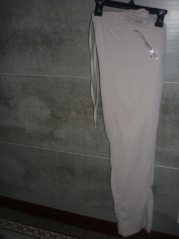 Magnifique pantalon été beige élastique femme taille L