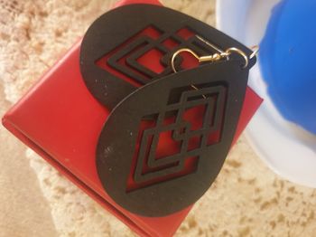 Boucles d'oreilles noir