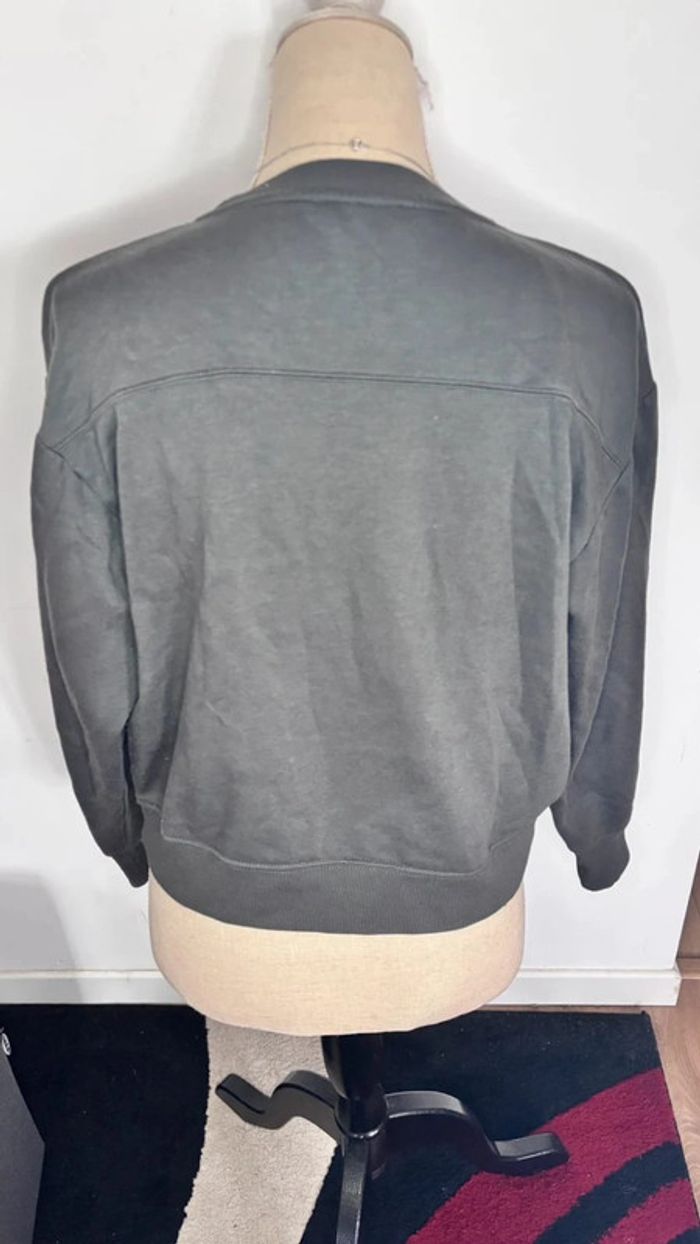 💕 sweat court gris taille 36 S #zara - photo numéro 3