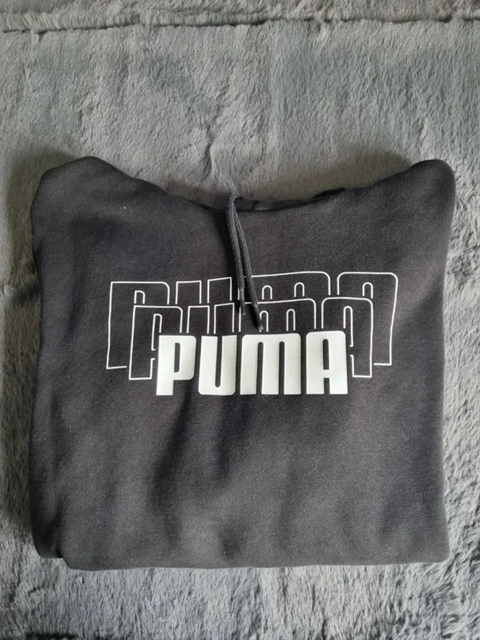 Pull capuche Puma noir, S Hommes