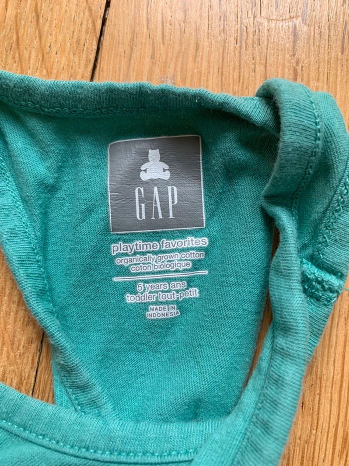 Débardeur vert 5 ans gap - photo numéro 2