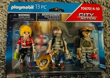 Playmobil 70670 Police Equipe de Bandits- City Action- Les policiers