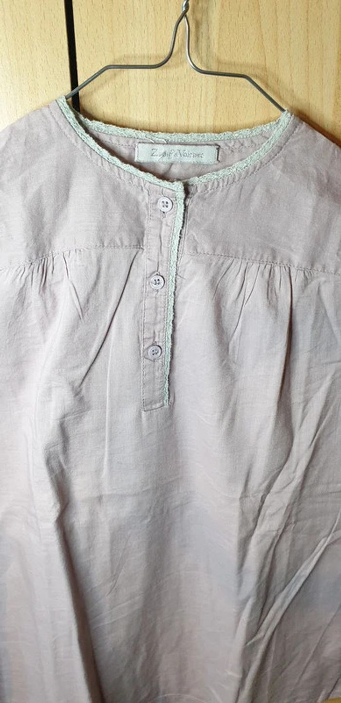 Neuve: Blouse chemise zadig&voltaire taille 10 ans - photo numéro 7