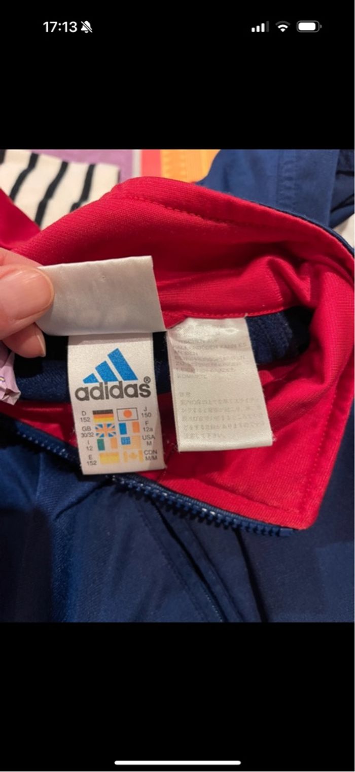 Veste Adidas bleu 10-12 ans - photo numéro 4