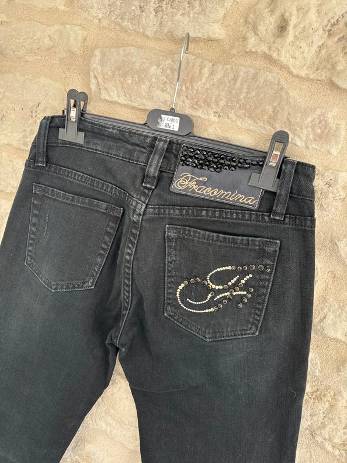 Jean droit noir Fracomina Taille 36 - 13 € - photo numéro 8