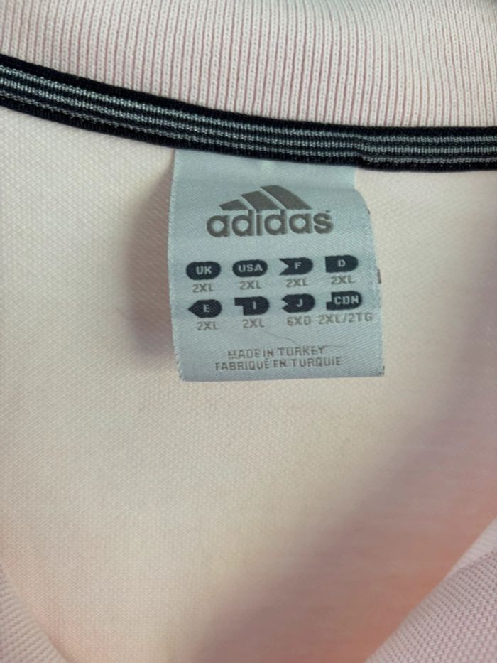 Polo Adidas rose vintage – Taille 2XL - photo numéro 2