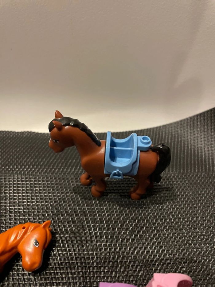 Lego lot minifigures chevaux avec selles officiel pièces détachées ranch ferme écurie city figurines - photo numéro 7