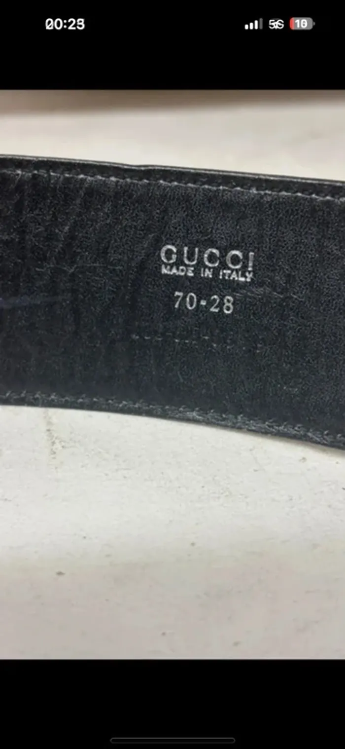 Ceinture Gucci GG Authentique - Taille 70-28 - Comme Neuve - photo numéro 4
