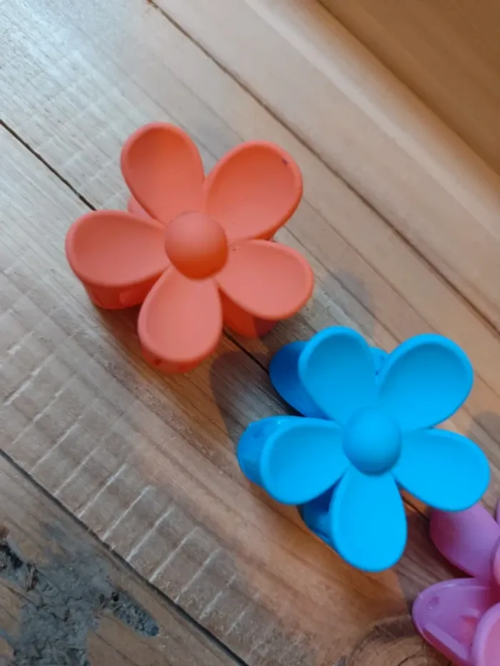 Lot de pinces cheveux fleurs - photo numéro 2