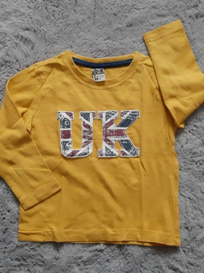 Lot assorti jaune moutarde pantalon et t-shirt manches longues H&M Vert Baudet TAO 18 mois-2 ans - photo numéro 9