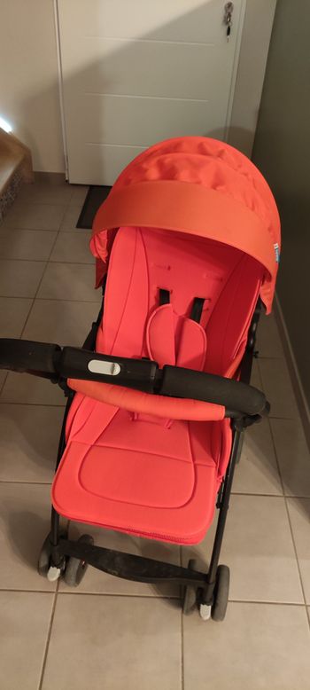 Poussette réversible 1er âge Prémaman Orchestra rouge