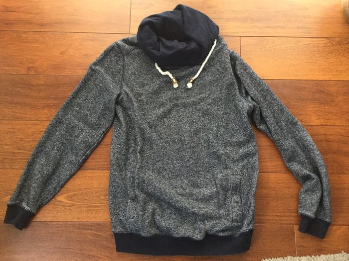 Pull bleu chiné