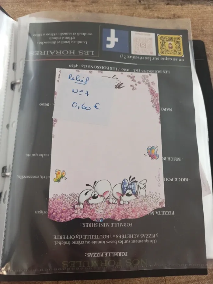 Feuille Diddl relief 7 0,60€